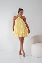 Oh Hello Clothing Women > Clothing > Dresses 1*DONE -SASHA- 65024F- Lemon/yellow mini dress