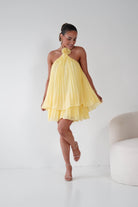 Oh Hello Clothing Women > Clothing > Dresses 1*DONE -SASHA- 65024F- Lemon/yellow mini dress