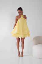 Oh Hello Clothing Women > Clothing > Dresses 1*DONE -SASHA- 65024F- Lemon/yellow mini dress