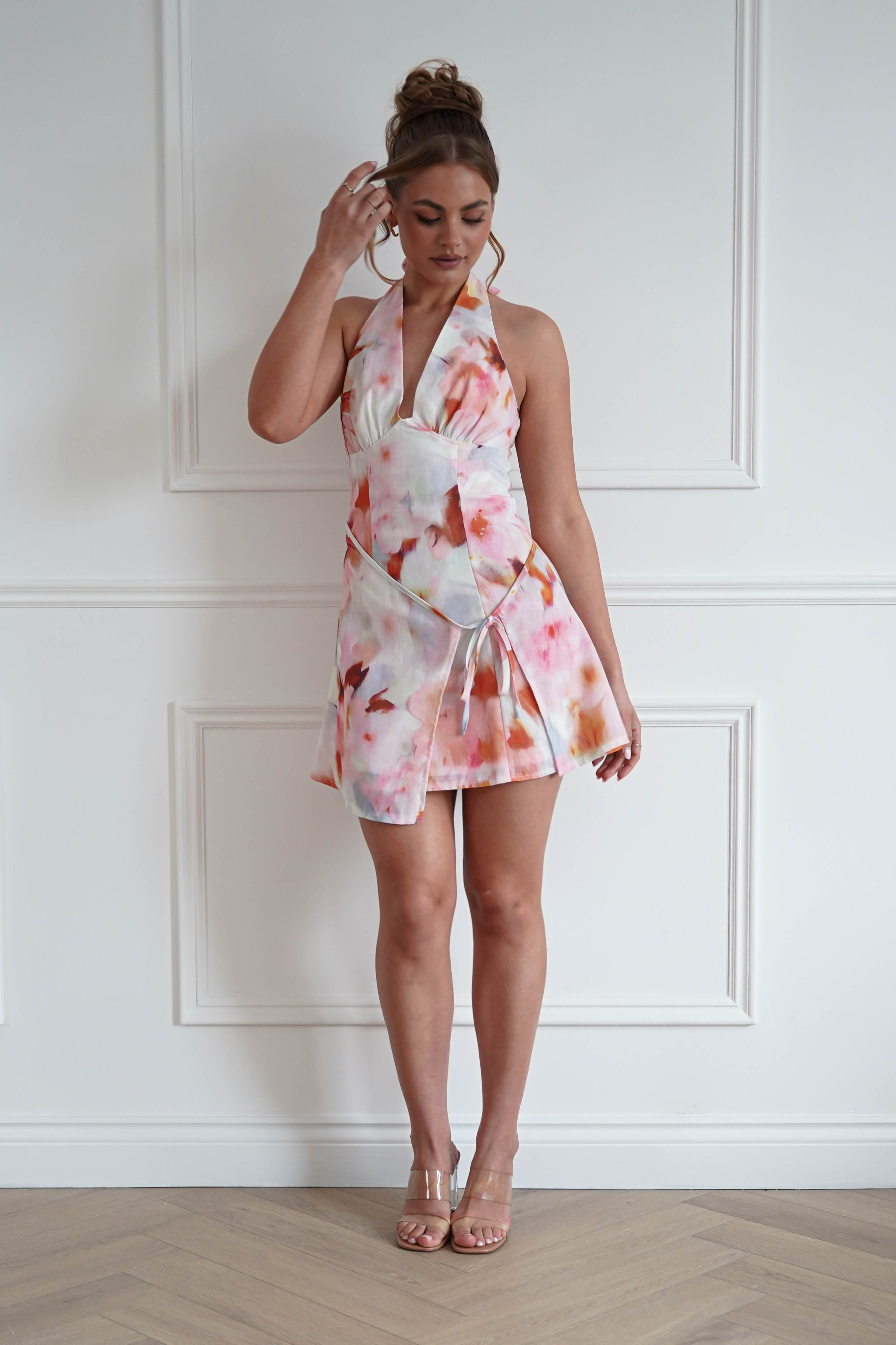 Oh Hello Clothing Dresses > Prom Dresses 1*DONE-SASHA- 65103J- PINK MINI DRESS
