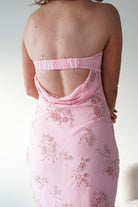 Oh Hello Clothing Women > Clothing > Dresses 1*DONE -SHAREEN COLLECTIONS- AD04802-60-PINK Beaded Strapless Dress