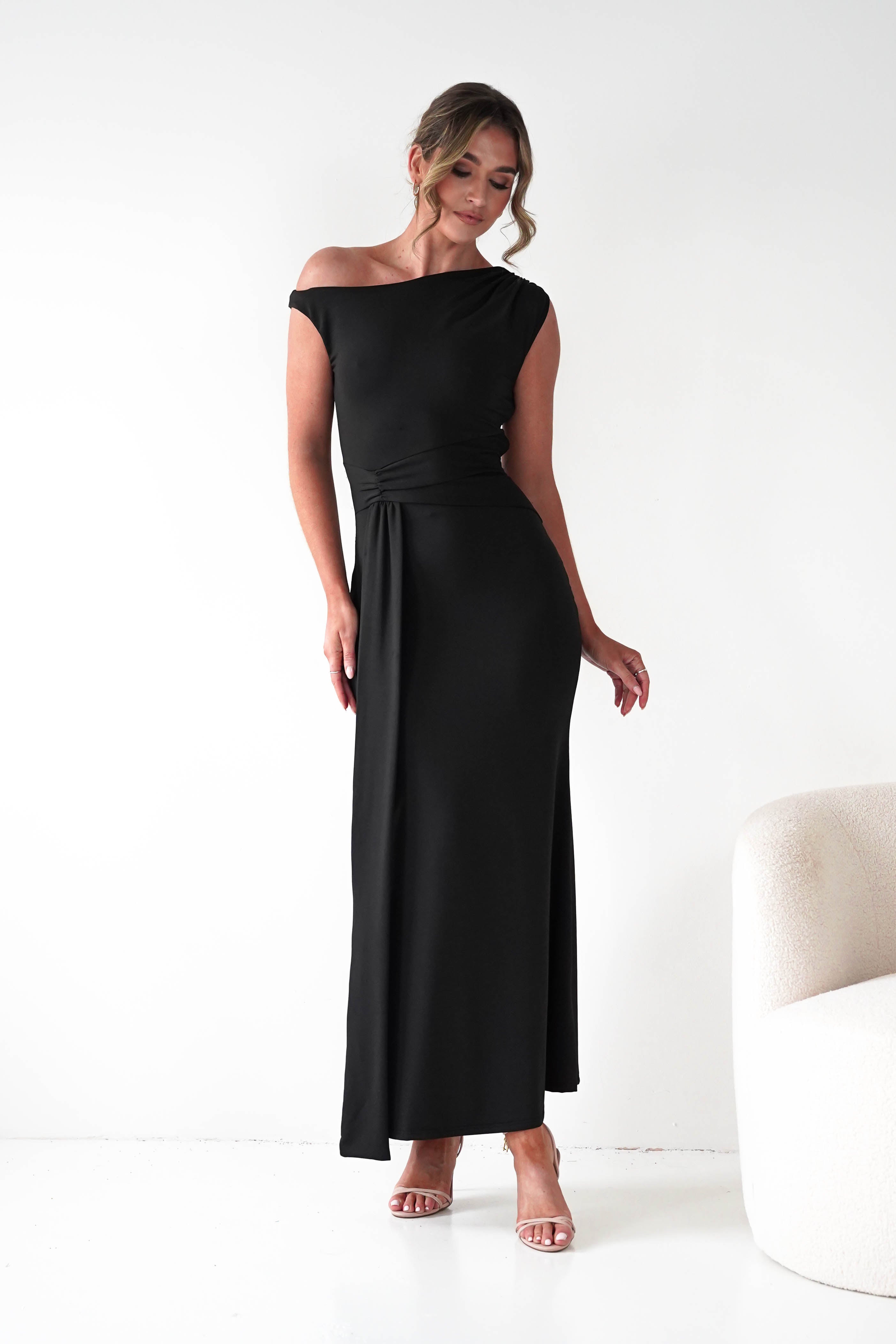 Oh Hello Clothing Dresses 1*DONE - Sleevless midi black dress-OH25027 (Copy)