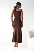 Oh Hello Clothing Dresses 1*DONE - Sleevless midi  dress-brown