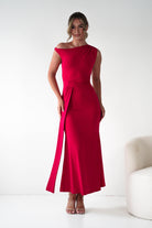 Oh Hello Clothing Dresses 1*DONE - Sleevless midi red dress-OH25027 (Copy)