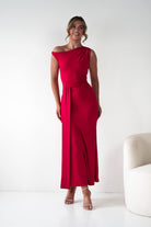 Oh Hello Clothing Dresses 1*DONE - Sleevless midi red dress-OH25027 (Copy)