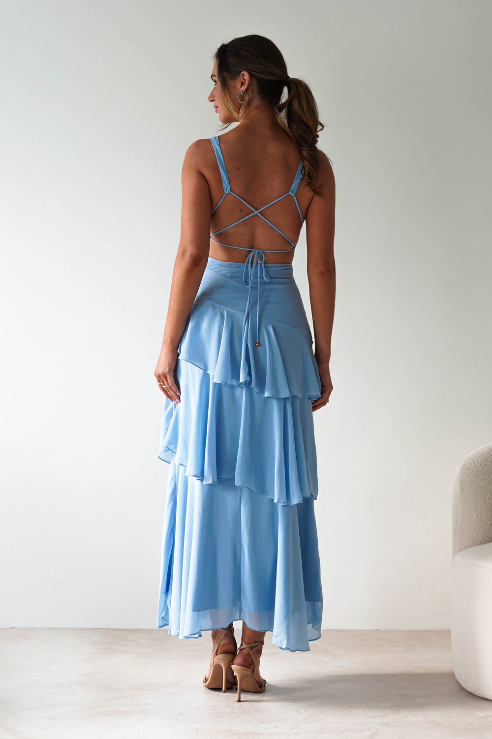 Angeles Ruffle Maxi Dress