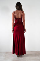Stefani Rhinestone Bodice Gown | Burgundy | Debs & Prom | Formal Gown | Oh Hello Clothing