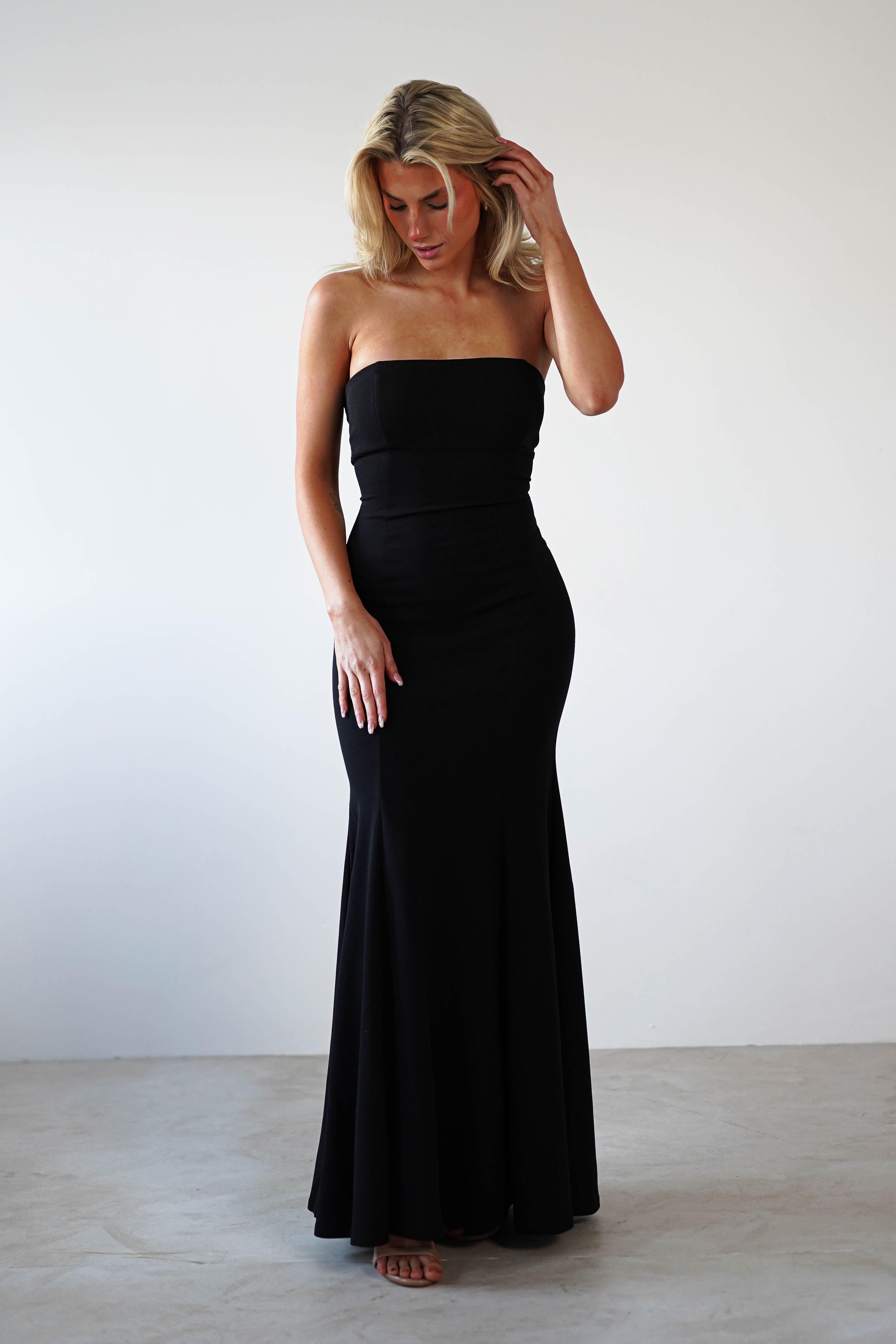 Charla Bodycon Maxi Gown | Black