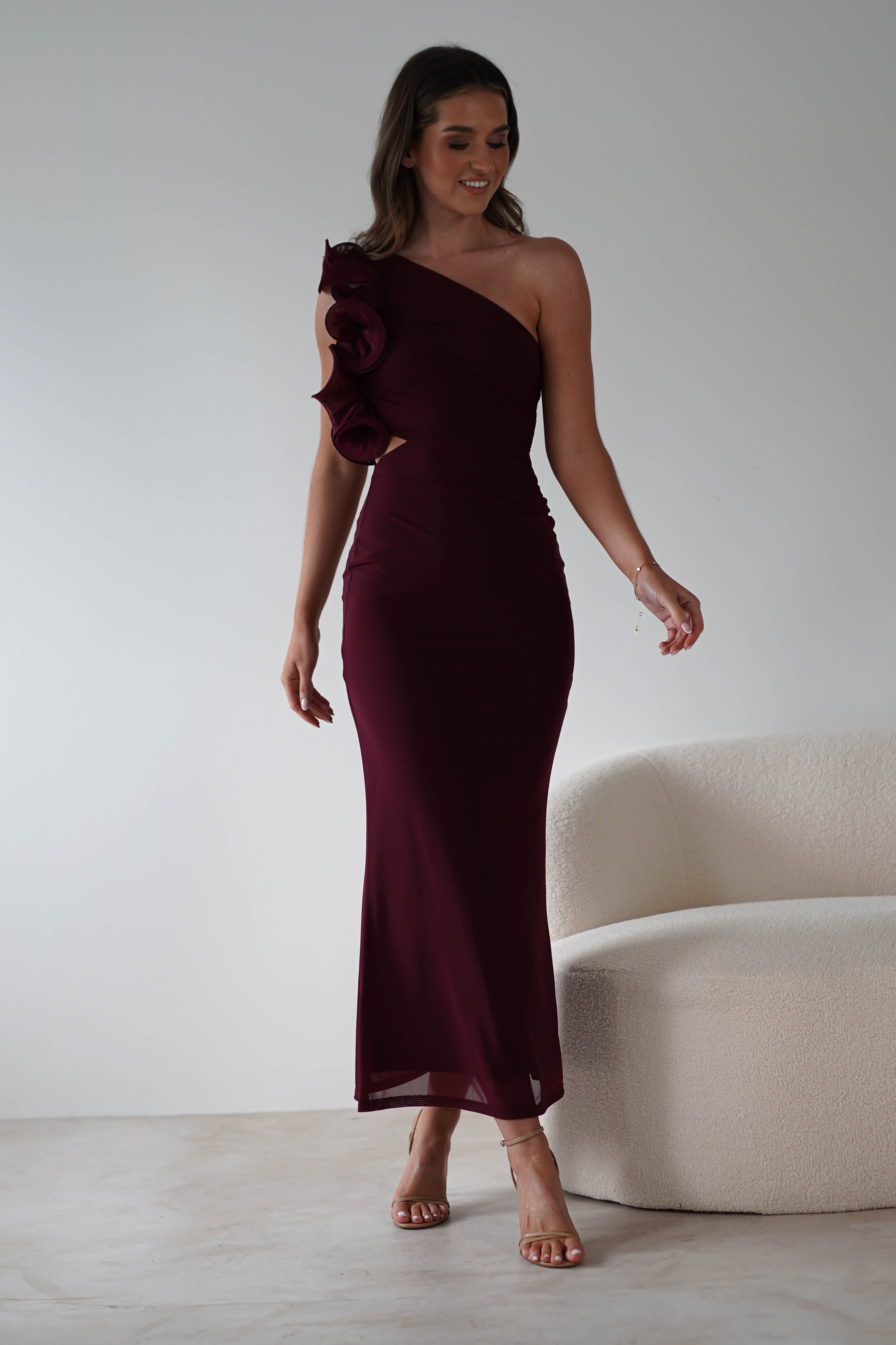 Sydney Bodycon Maxi Dress | Wine