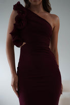 Sydney Bodycon Maxi Dress Wine | Wedding Guest Dress | Bodycon | Maxi | Oh Hello Clothing