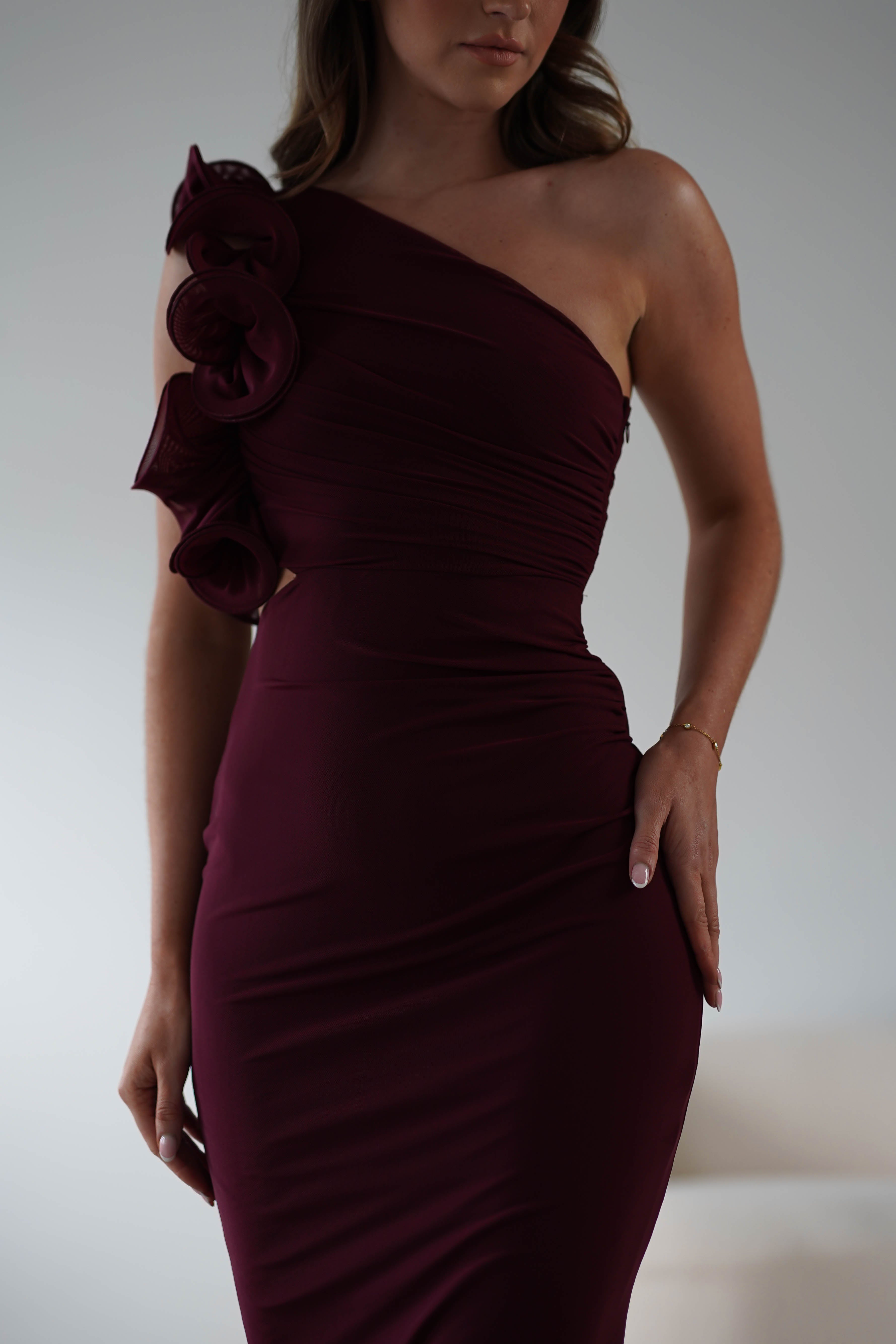 Sydney Bodycon Maxi Dress | Wine