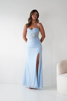Oh Hello Clothing Dresses > Prom Dresses 1*DONE-T722- NEW GOWN in blue with beaded detail