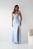 Oh Hello Clothing Dresses > Prom Dresses 1*DONE-T722- NEW GOWN in blue with beaded detail