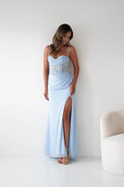 Oh Hello Clothing Dresses > Prom Dresses 1*DONE-T722- NEW GOWN in blue with beaded detail