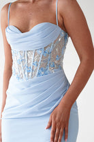 Oh Hello Clothing Dresses > Prom Dresses 1*DONE-T722- NEW GOWN in blue with beaded detail