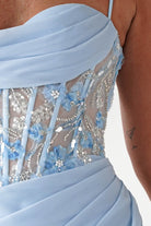 Oh Hello Clothing Dresses > Prom Dresses 1*DONE-T722- NEW GOWN in blue with beaded detail