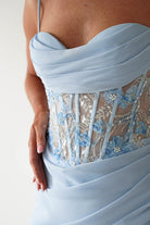 Oh Hello Clothing Dresses > Prom Dresses 1*DONE-T722- NEW GOWN in blue with beaded detail