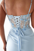 Oh Hello Clothing Dresses > Prom Dresses 1*DONE-T722- NEW GOWN in blue with beaded detail