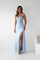 Oh Hello Clothing Dresses > Prom Dresses 1*DONE-T722- NEW GOWN in blue with beaded detail