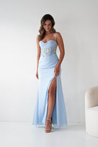 Oh Hello Clothing Dresses > Prom Dresses 1*DONE-T722- NEW GOWN in blue with beaded detail