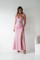 Oh Hello Clothing Dresses > Prom Dresses 1*DONE-T722- NEW GOWN in PINKwith beaded detail (Copy)