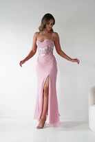 Oh Hello Clothing Dresses > Prom Dresses 1*DONE-T722- NEW GOWN in PINKwith beaded detail (Copy)