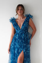 Oh Hello Clothing Women > Clothing > Dresses 1*DONE-Valentina Tulle Floral Maxi Dress | NAVYBLUE