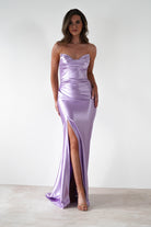 Venice Strapless Bodycon Gown | Lilac | Debs & Prom | Formal Gown | Oh Hello Clothing