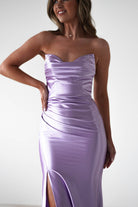 Venice Strapless Bodycon Gown | Lilac | Debs & Prom | Formal Gown | Oh Hello Clothing