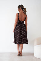 Oh Hello Clothing Women > Clothing > Dresses 1*DONE-VERY&LUCY- Brown polka dot dress