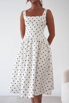 Oh Hello Clothing Women > Clothing > Dresses 1*DONE-VERY&LUCY- cream polka dot dress (Copy)