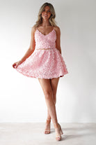 Lydia Pink Floral-Appliqué Top & Skirt Set | Oh Hello Clothing