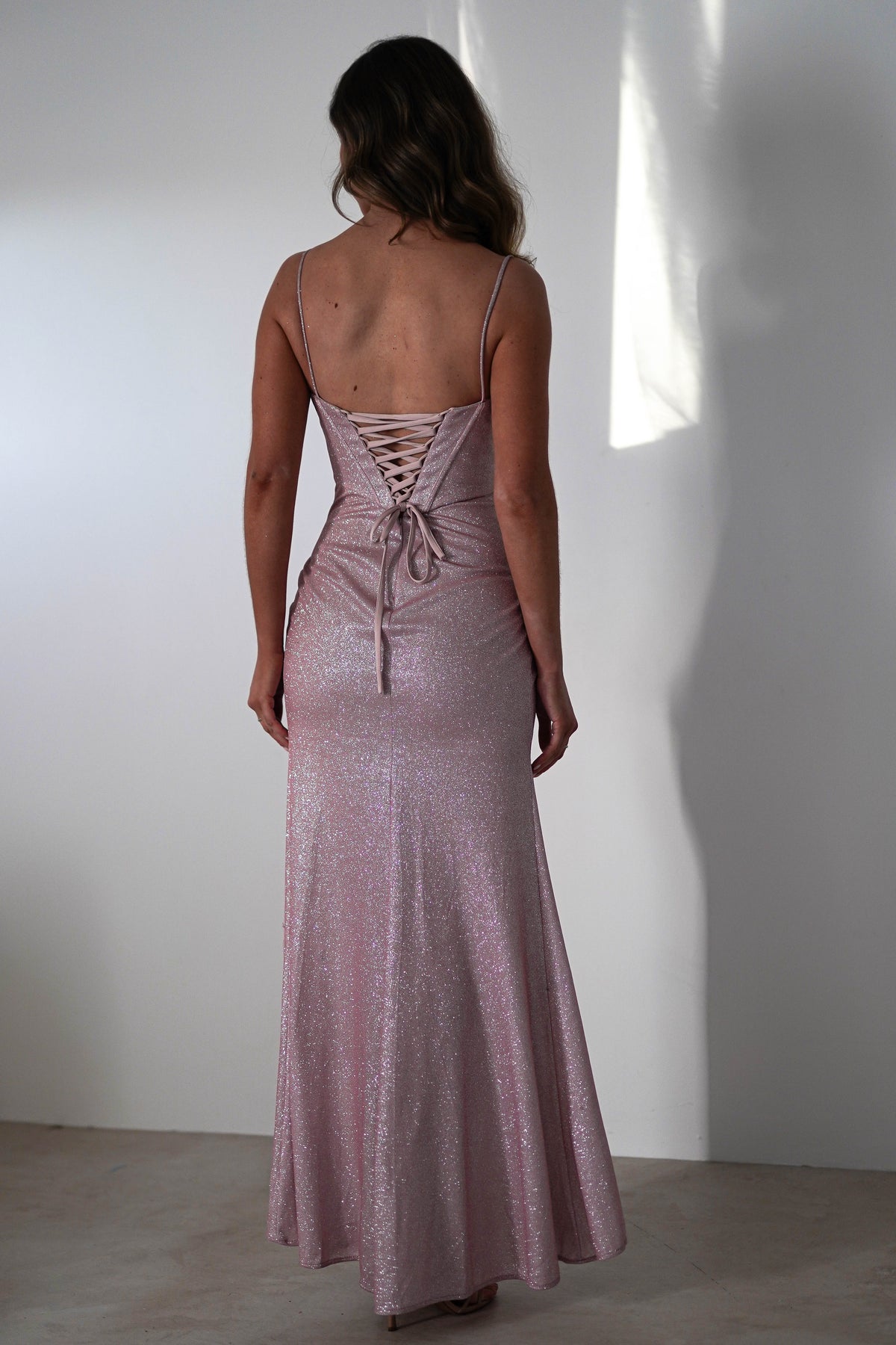 Anastasia Glitter Sweetheart Gown | Blush-Oh Hello Clothing