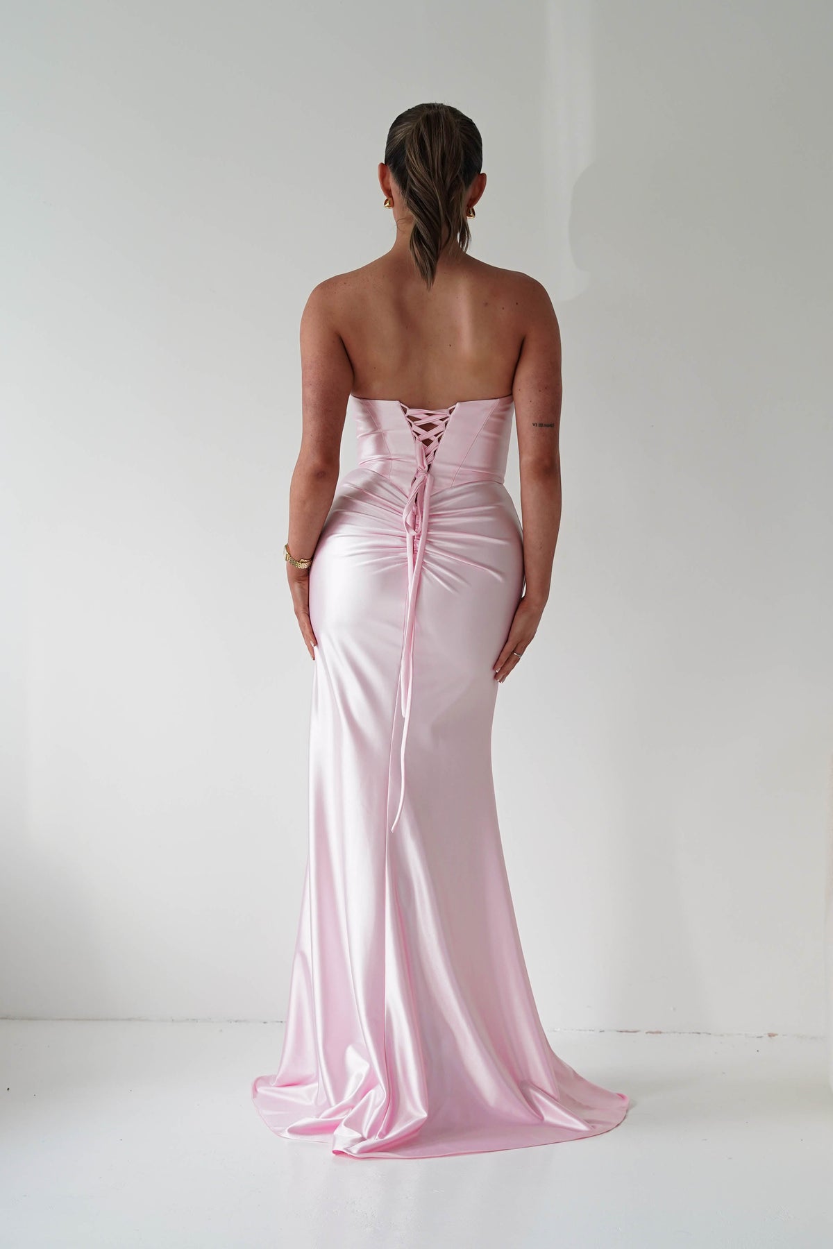 Ashley Strapless Bodycon Gown | Pink-Oh Hello Clothing