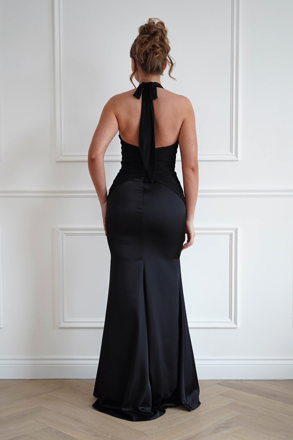 Austin Bodycon Halterneck Maxi Dress | Black-Oh Hello Clothing