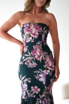 Oh Hello Clothing Women > Clothing > Dresses 1*DONE - LOVESOME-CD55832- HUNTER/LAVENDER DRESS