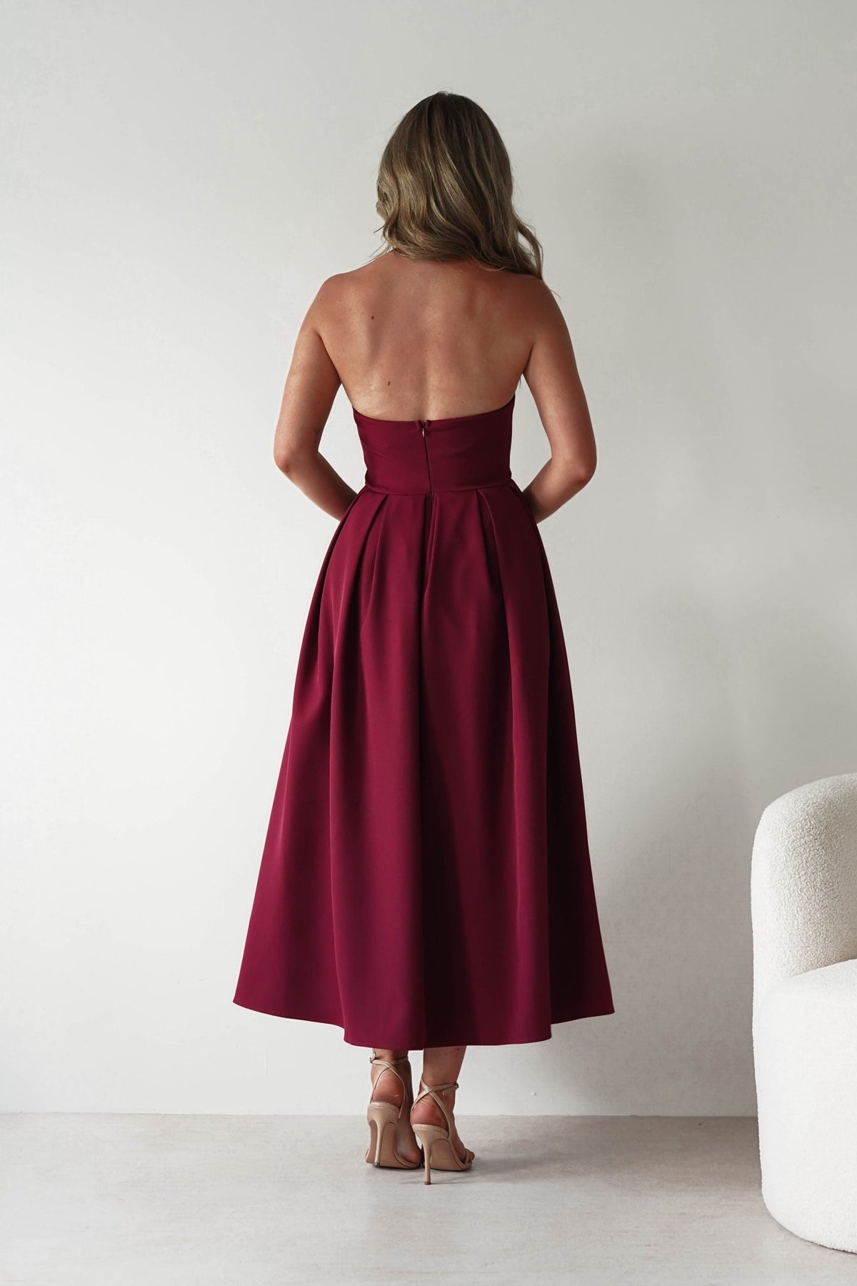 Daria Halter Neck Midi Dress | Wine-Oh Hello Clothing