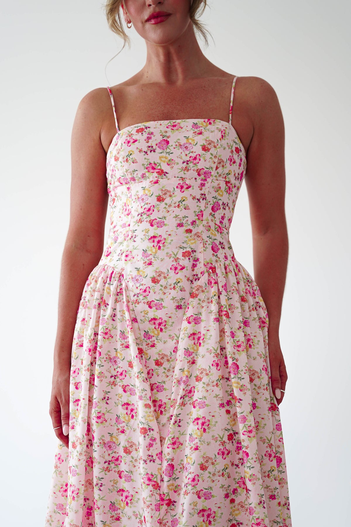 Elodie Floral Print Maxi Dress | Pink-Oh Hello Clothing