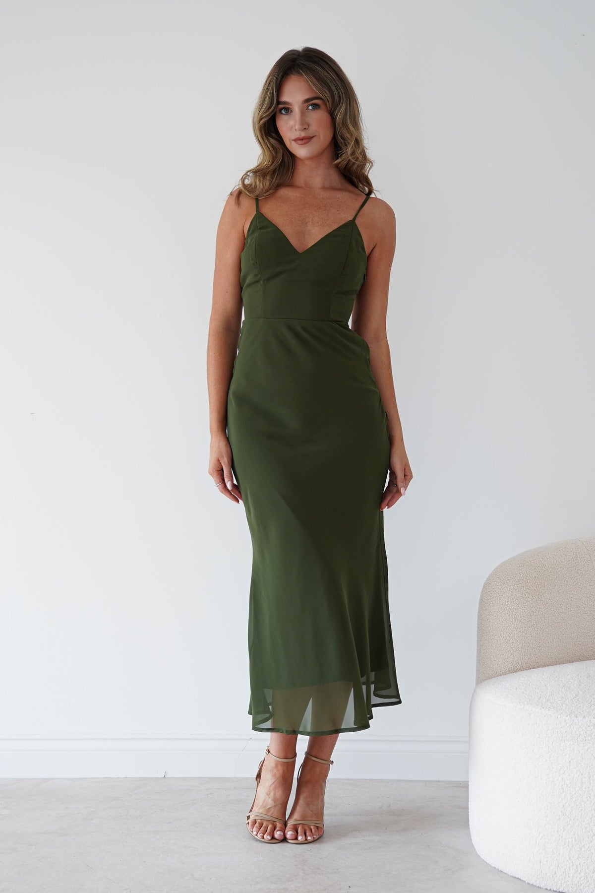 Fatima Sequin Cape Maxi Dress | Olive-Oh Hello Clothing
