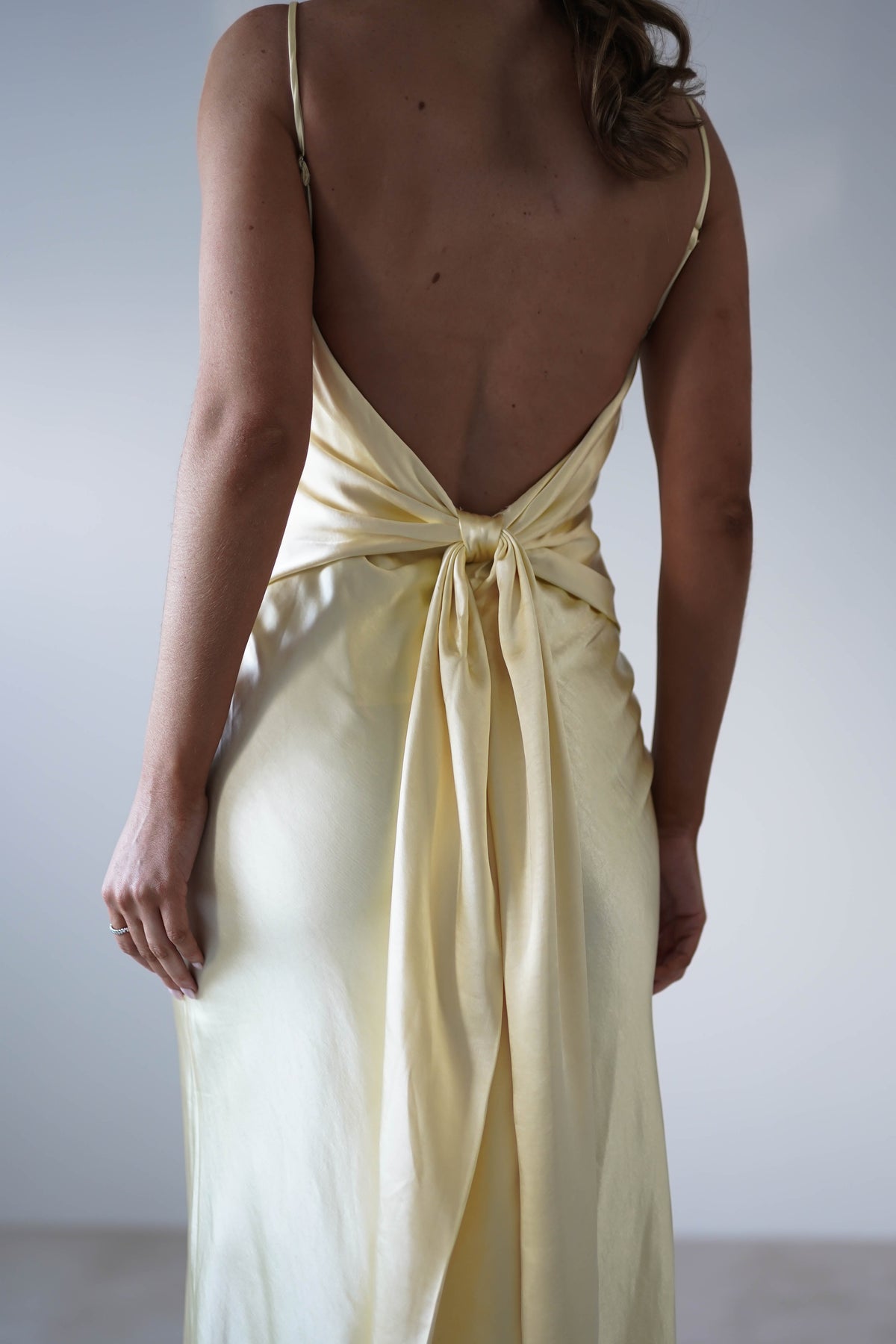 Hermie Silky Satin Maxi Dress | Lemon-Oh Hello Clothing