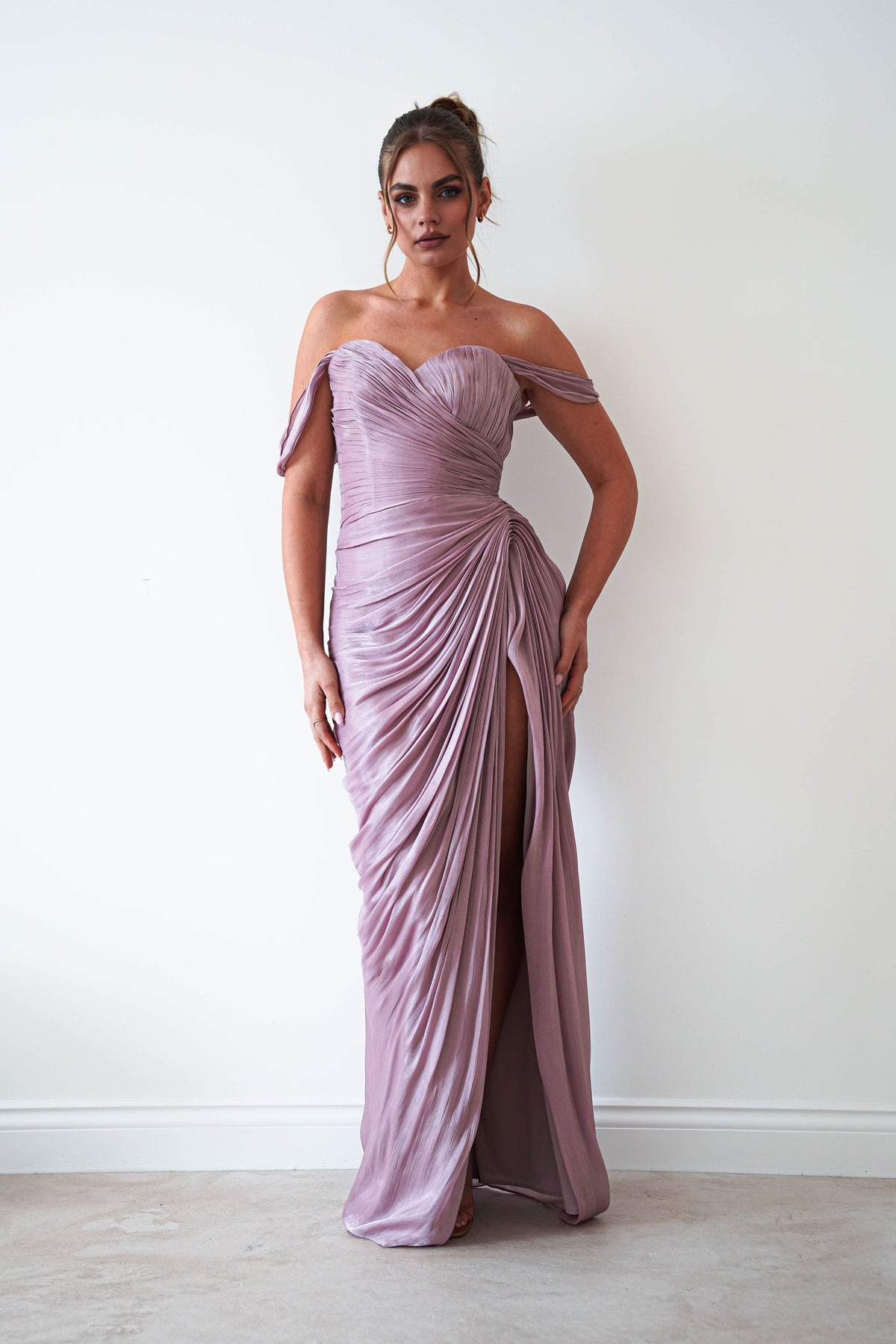Honey Luminescent Maxi Gown | Mauve-Oh Hello Clothing