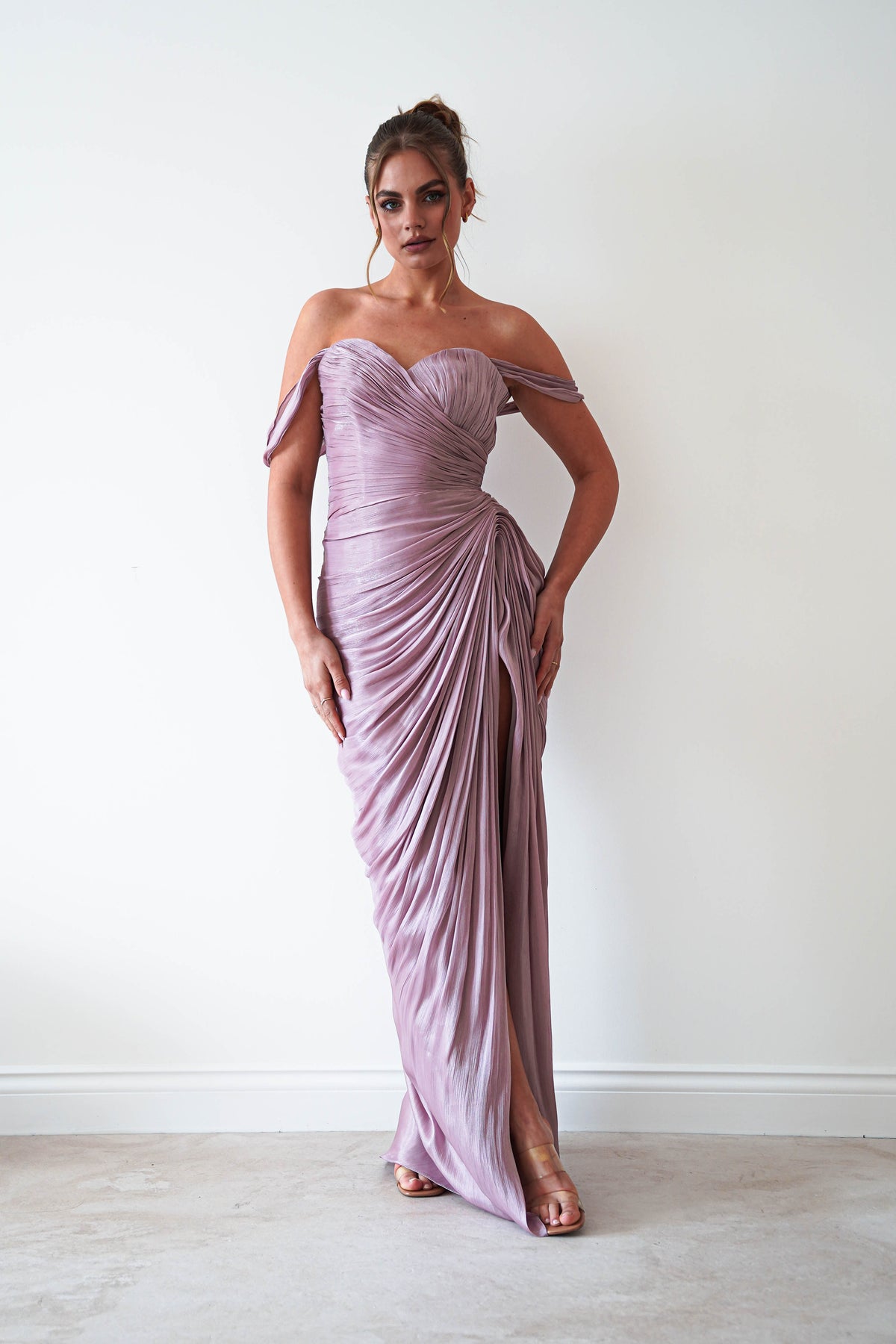Honey Luminescent Maxi Gown | Mauve-Oh Hello Clothing