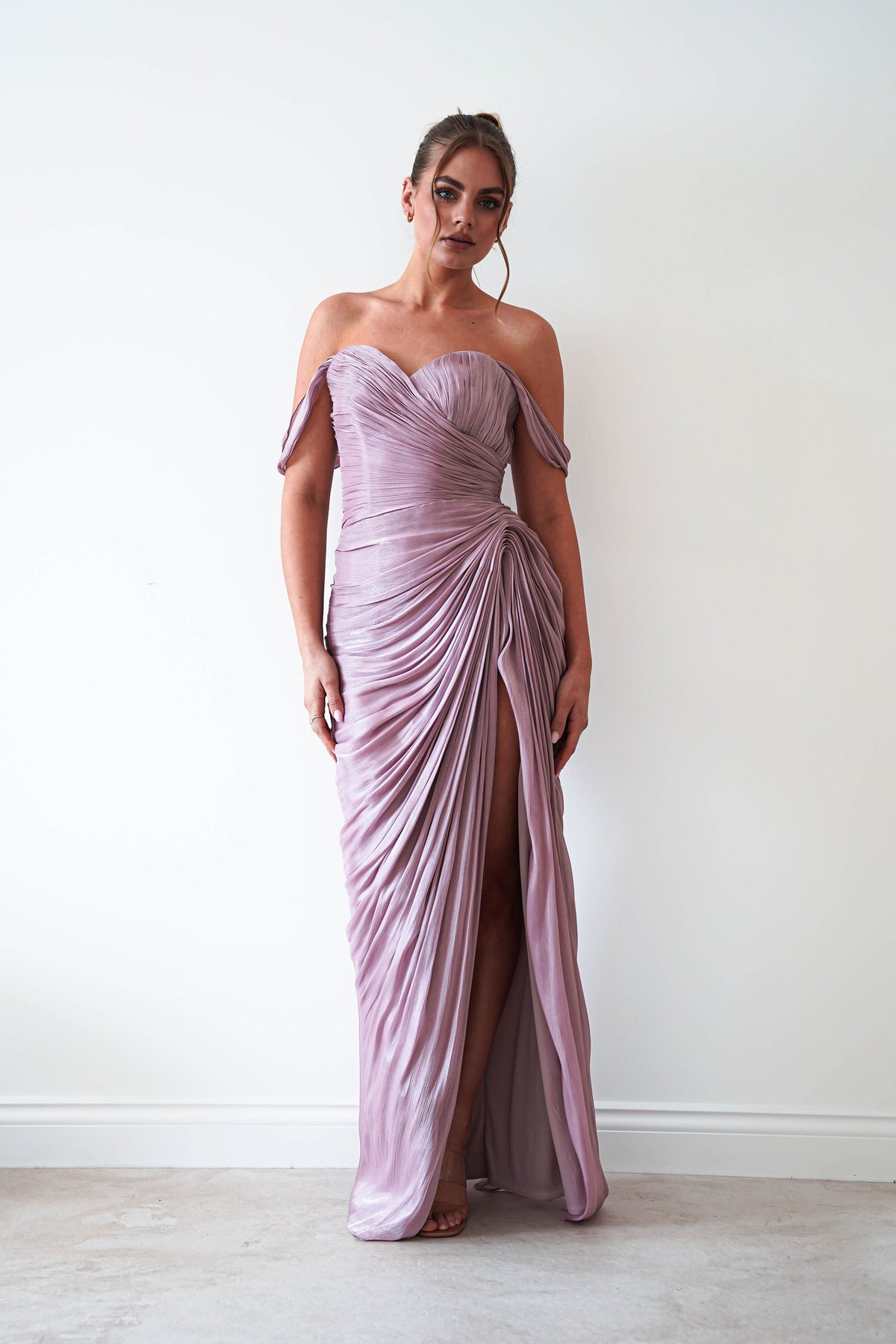 Honey Luminescent Maxi Gown | Mauve-Oh Hello Clothing