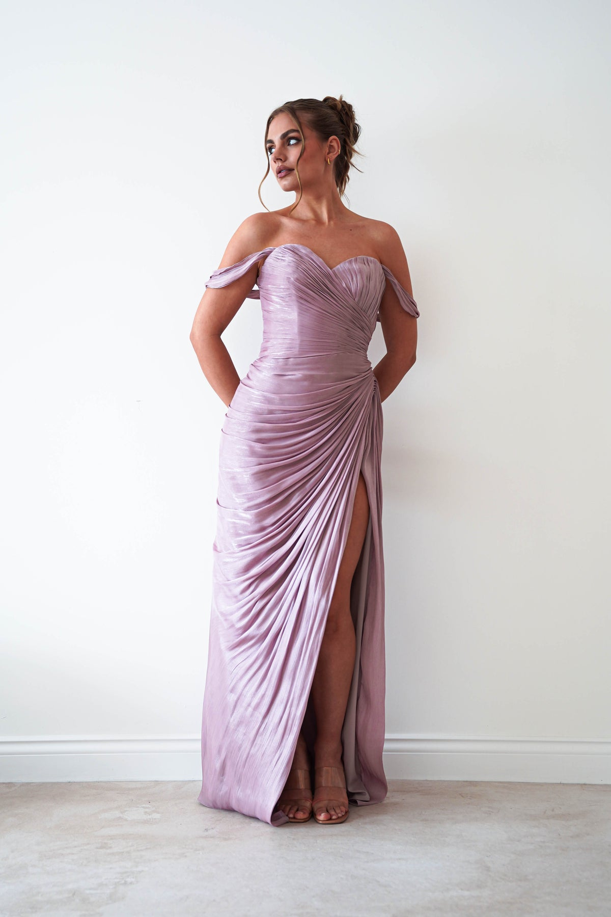 Honey Luminescent Maxikleid | Malve