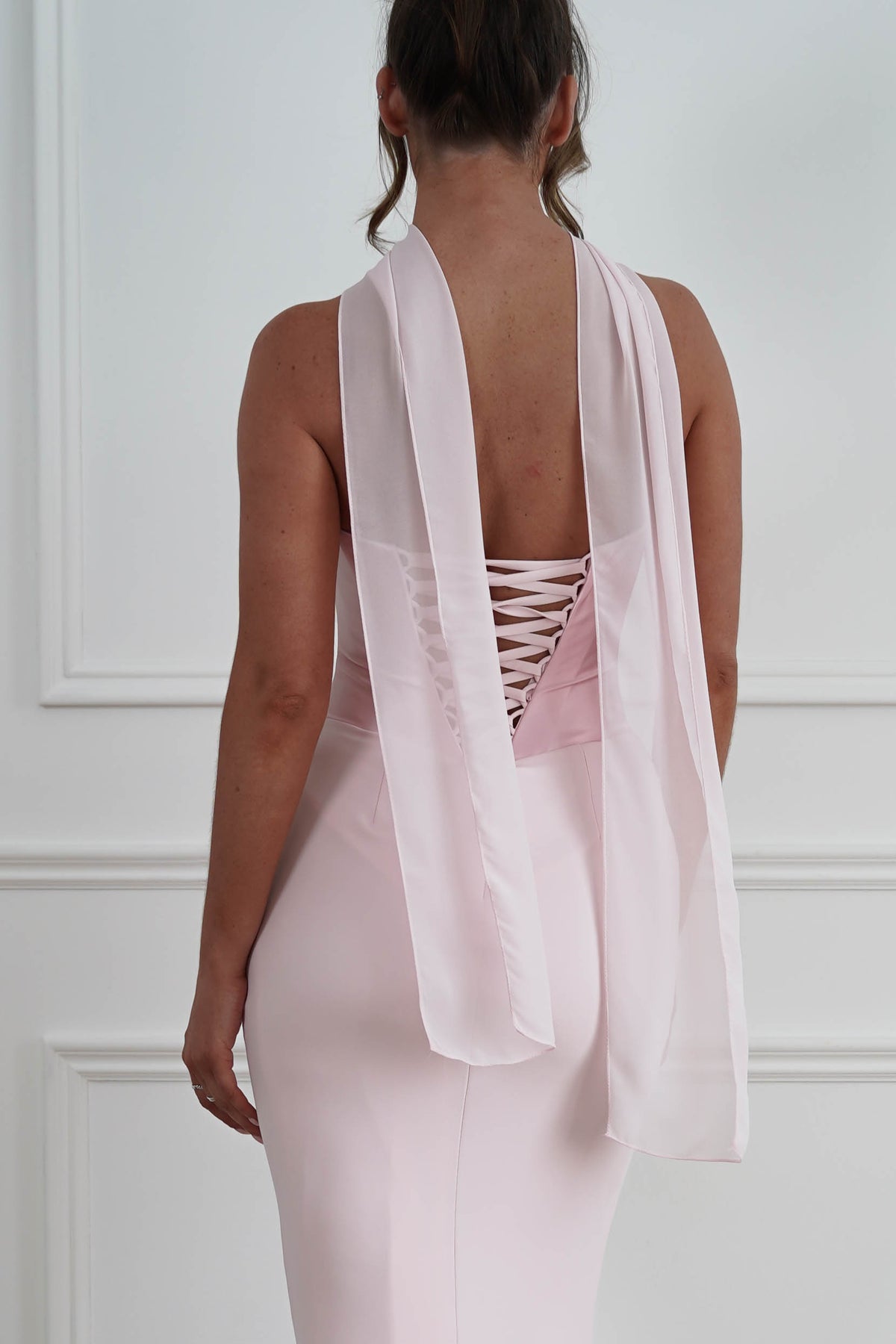 Kailani Strapless Ruched Maxi Dress | Pink-Oh Hello Clothing