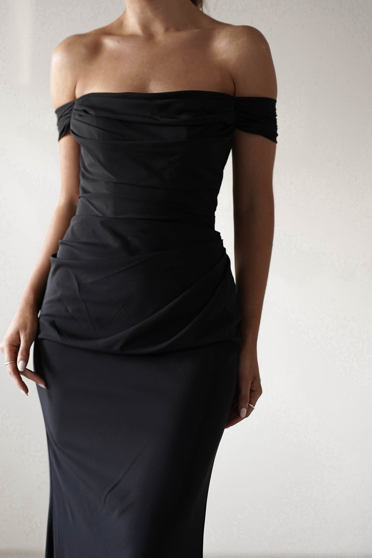 Lisa Multiway Chiffon Gown | Black-Oh Hello Clothing