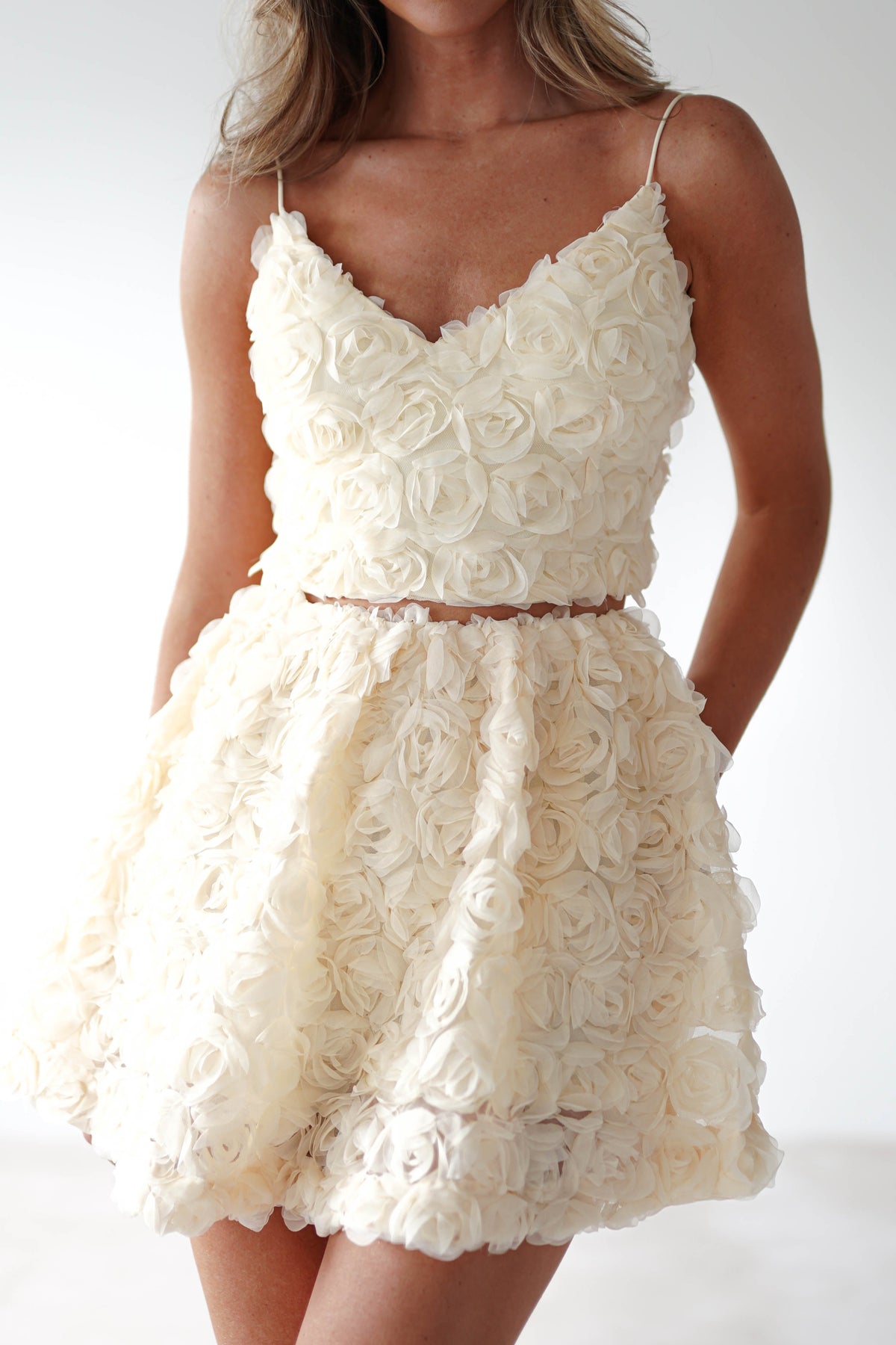 Lydia Floral-Appliqué Top & Skirt Set | Butter-Oh Hello Clothing