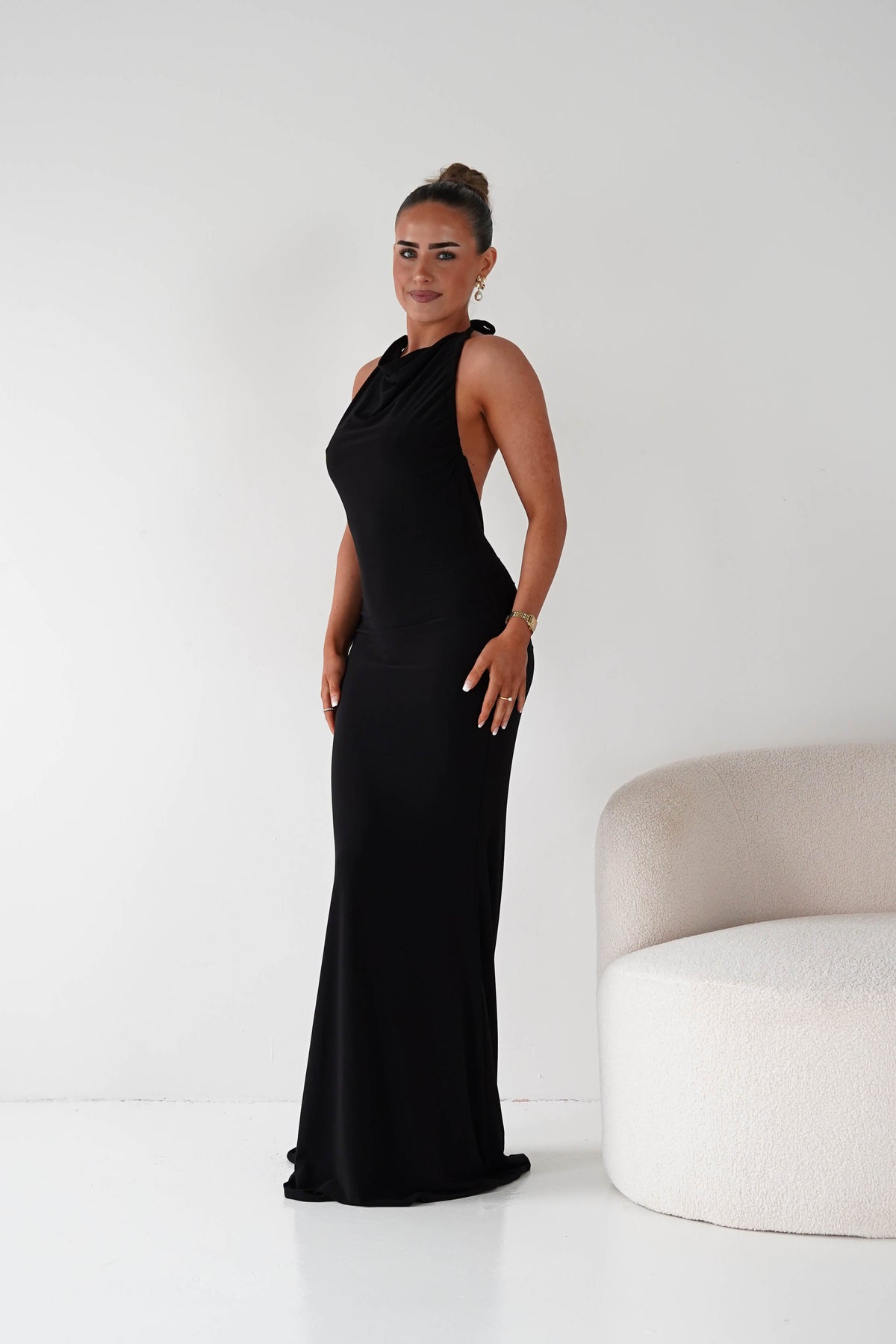 Maia Multi-Way Bodycon Maxi Dress | Black-Oh Hello Clothing