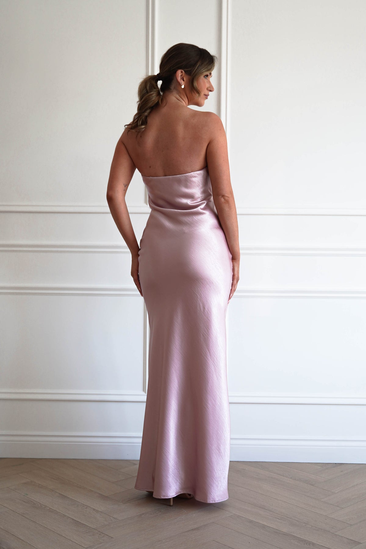 Majella Soft Stain Floral Appliqué Maxi Dress | Blush-Oh Hello Clothing