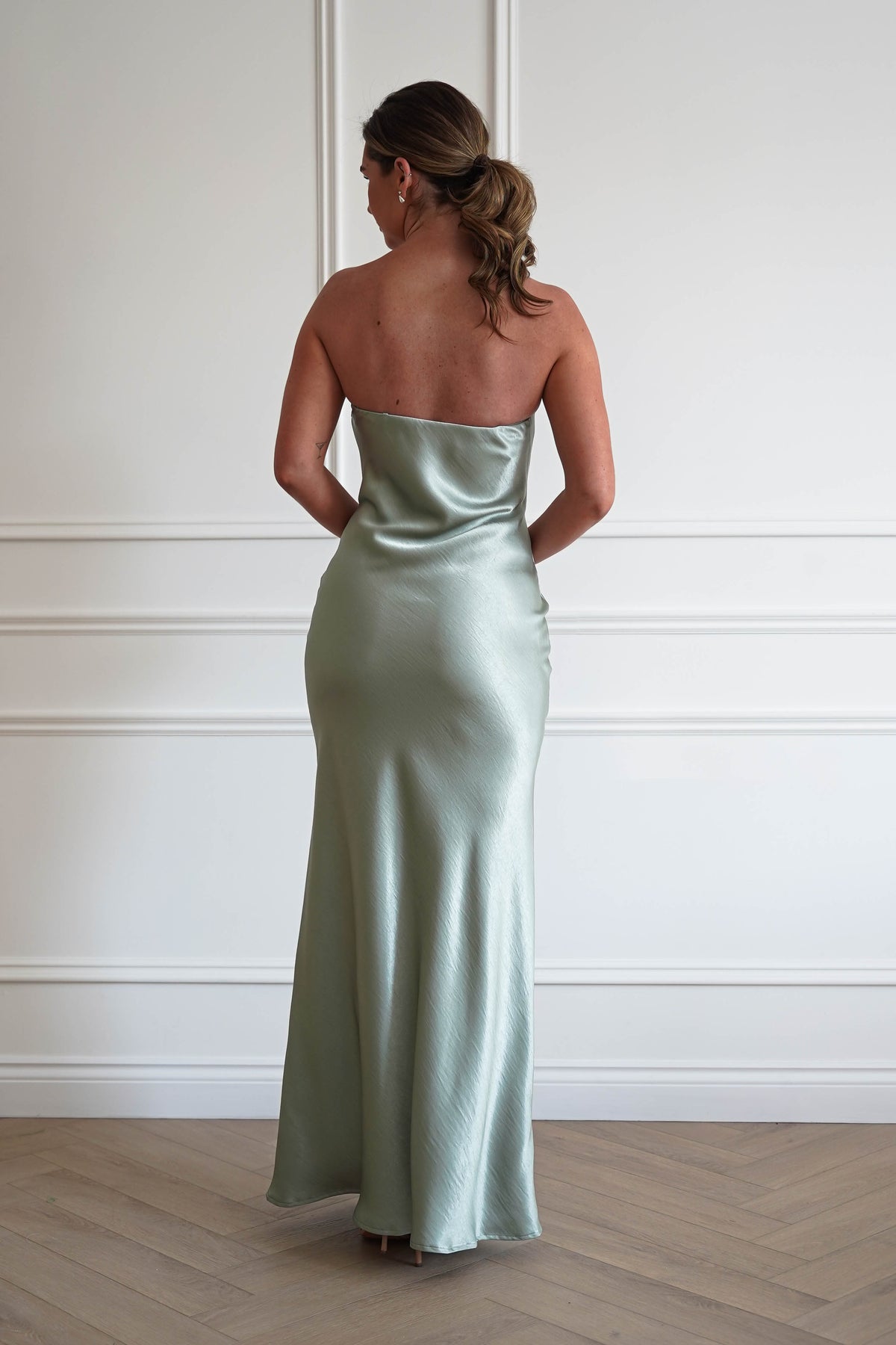 Majella Soft Stain Floral Appliqué Maxi Dress | Sage-Oh Hello Clothing